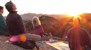 Cala Jami Sardinia - heart-energy on sunset rock
