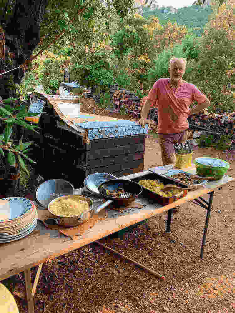 Lunch time Cala Jami Sufi Earth Spirit Sardinia