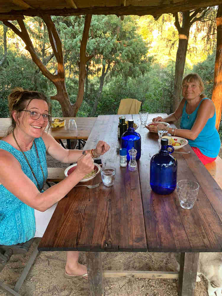 in the new tea lounge - Sufi meditation center Sardinia