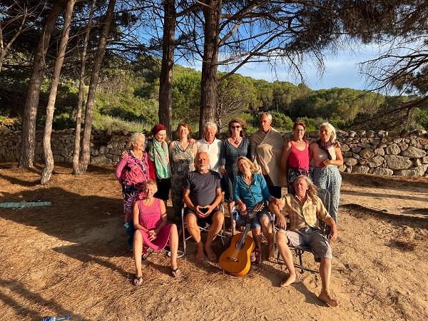 Part of our group on the beach